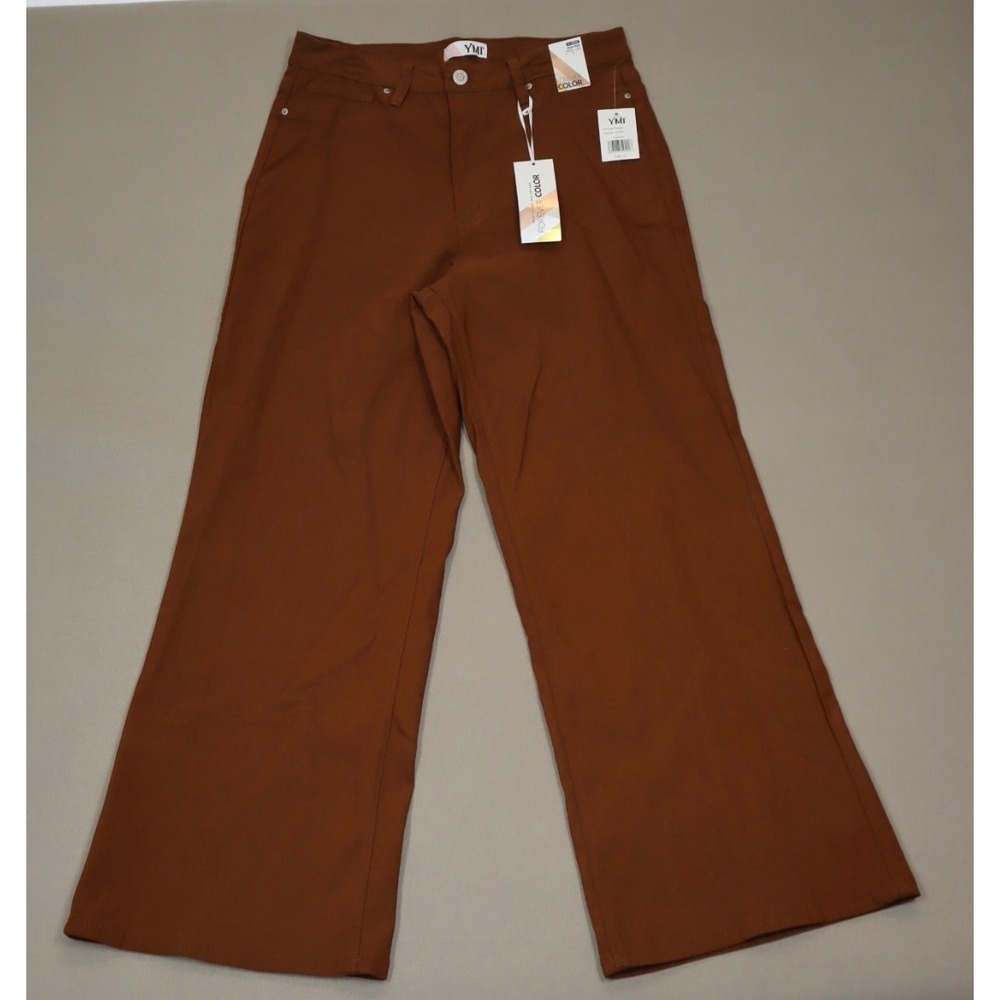 YMI Juniors Fitted Hyperstretch Wide Leg Copper Pants Size X-Large